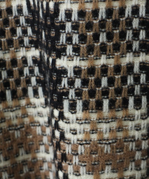 one way(ワンウェイ)の「【oneway】チェックツイードニットトップス(ニット/セーター・レディース・ホワイト/ブラック/ベージュ・FREE)」の13枚目の写真