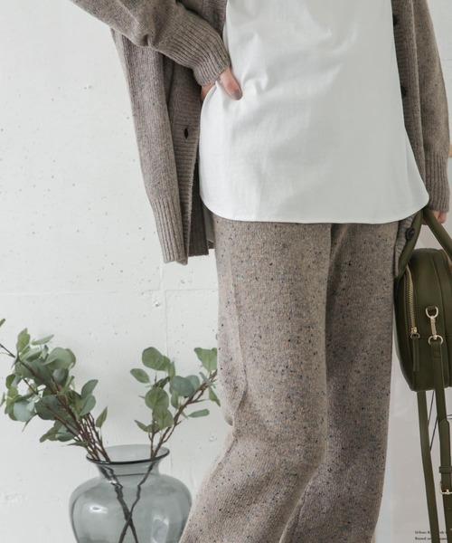 URBAN RESEARCH DOORS(アーバンリサーチドアーズ)の「ネップニットパンツ(その他パンツ・レディース・ベージュ/グレー・38/36)」の6枚目の写真
