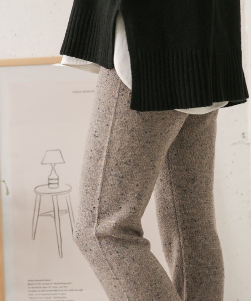 URBAN RESEARCH DOORS(アーバンリサーチドアーズ)の「ネップニットパンツ(その他パンツ・レディース・ベージュ/グレー・38/36)」の22枚目の写真
