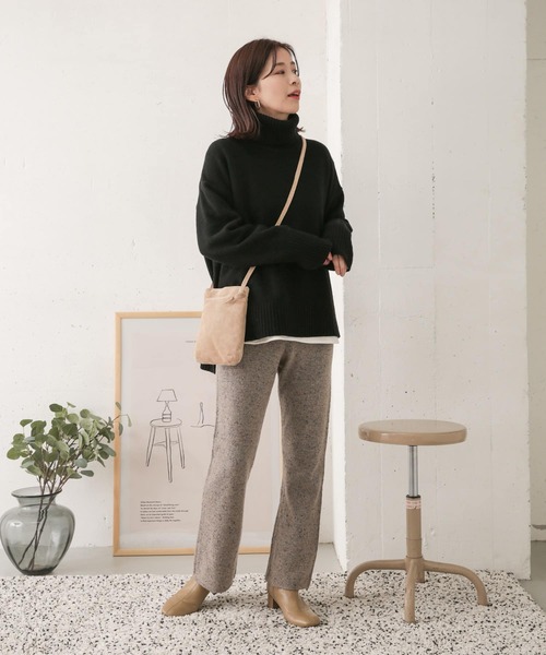 URBAN RESEARCH DOORS(アーバンリサーチドアーズ)の「ネップニットパンツ(その他パンツ・レディース・ベージュ/グレー・38/36)」の17枚目の写真