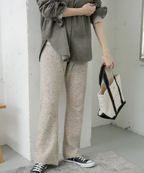 URBAN RESEARCH DOORS(アーバンリサーチドアーズ)の「ネップニットパンツ(その他パンツ・レディース・ベージュ/グレー・38/36)」の14枚目の写真