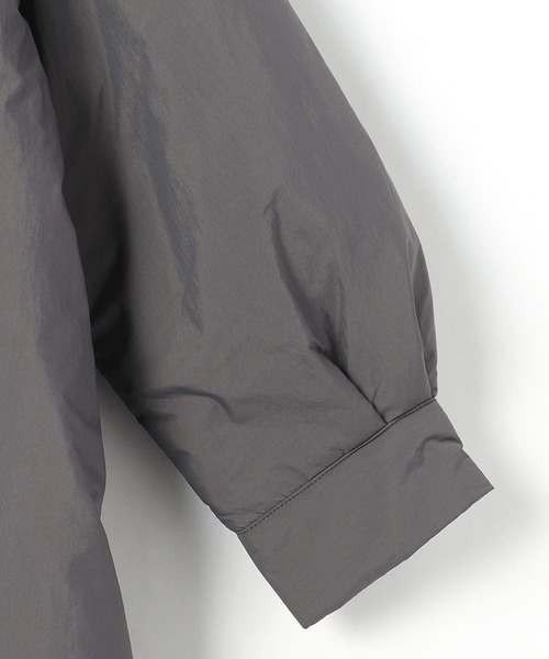 179/WG（イチナナキュウダブルジー）の「中わたロングシャツコート（その他アウター・レディース・オフホワイト/カーキ/チャコール・MEDIUM）」の9枚目の写真