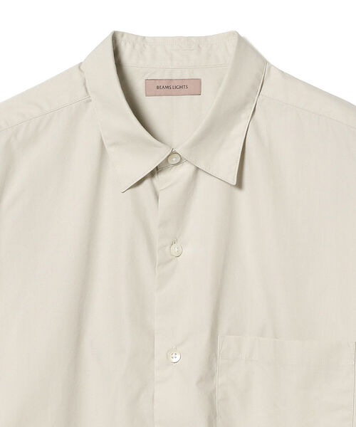 BEAMS LIGHTS（ビームスライツ）の「BEAMS LIGHTS / ソリッド レギュラーカラー シャツ（シャツ/ブラウス・メンズ・ベージュ/ネイビー/グリーン系その他2・SMALL/MEDIUM/LARGE）」の5枚目の写真