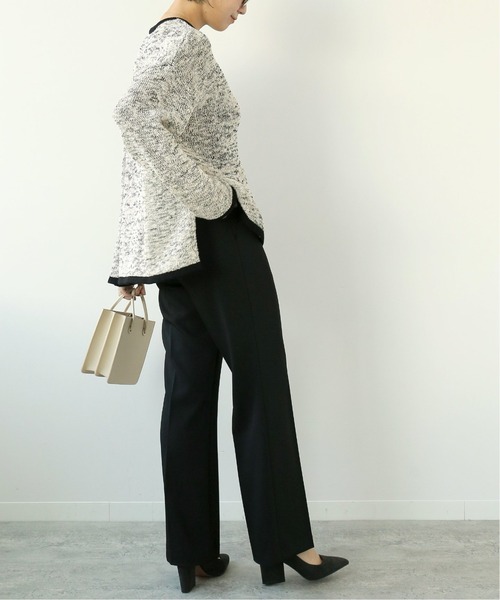 Simplicite（サンプリシテ）の「梨地セットパンツ◆（スラックス・レディース・ネイビー/ベージュ/ブラック・36/38）」の10枚目の写真