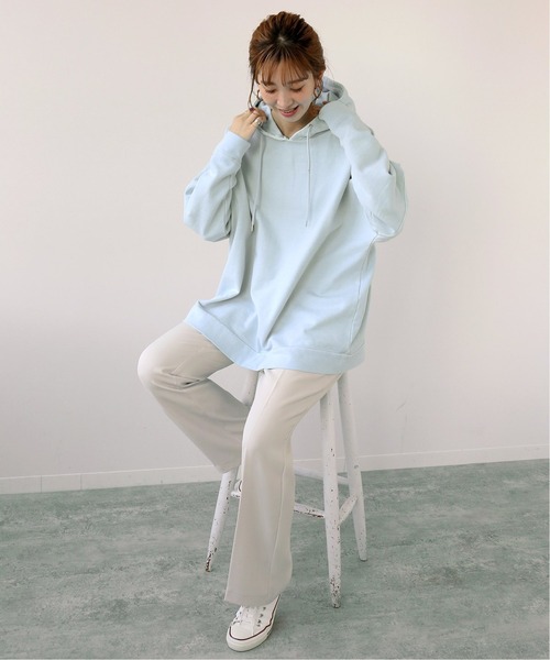 Simplicite（サンプリシテ）の「梨地セットパンツ◆（スラックス・レディース・ネイビー/ベージュ/ブラック・36/38）」の14枚目の写真