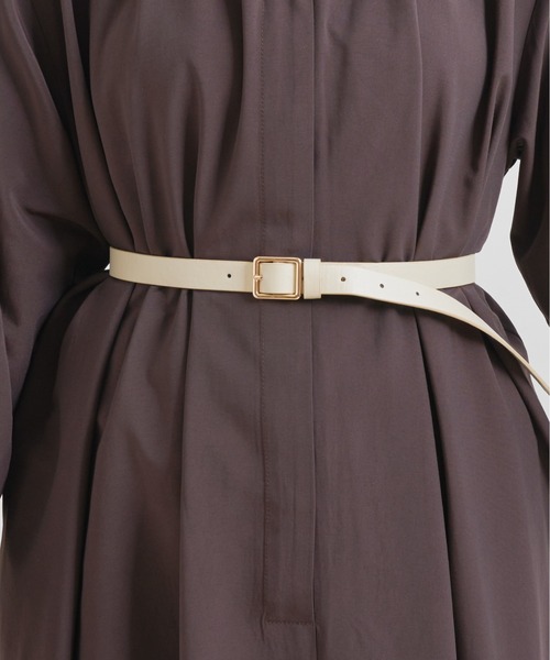 natural couture（ナチュラルクチュール）の「【WEB限定】osonoポイントパール釦ワンピース（ワンピース・レディース・パープル/ブラウン/グレー/オフホワイト/カーキ/ストライプ・FREE）」の18枚目の写真