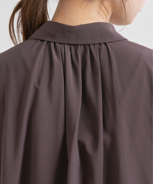 natural couture（ナチュラルクチュール）の「【WEB限定】osonoポイントパール釦ワンピース（ワンピース・レディース・パープル/ブラウン/グレー/オフホワイト/カーキ/ストライプ・FREE）」の17枚目の写真