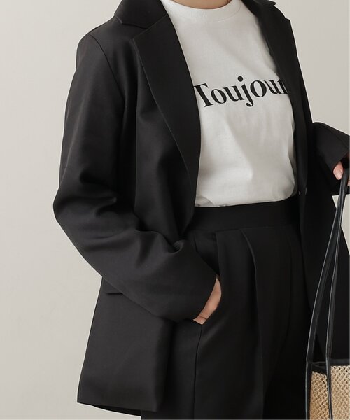 frames RAY CASSIN（フレームスレイカズン）の「ベーシックテーラードジャケット（テーラードジャケット・レディース・ブラック/ベージュ・FREE）」の2枚目の写真