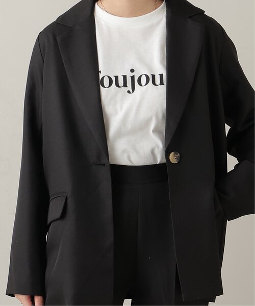 frames RAY CASSIN（フレームスレイカズン）の「ベーシックテーラードジャケット（テーラードジャケット・レディース・ブラック/ベージュ・FREE）」の3枚目の写真