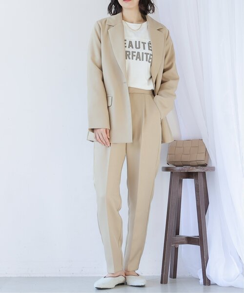 frames RAY CASSIN（フレームスレイカズン）の「ベーシックテーラードジャケット（テーラードジャケット・レディース・ブラック/ベージュ・FREE）」の12枚目の写真