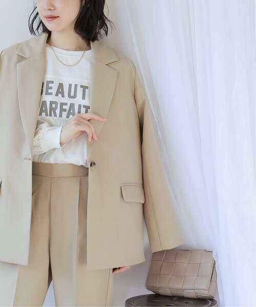 frames RAY CASSIN（フレームスレイカズン）の「ベーシックテーラードジャケット（テーラードジャケット・レディース・ブラック/ベージュ・FREE）」の13枚目の写真