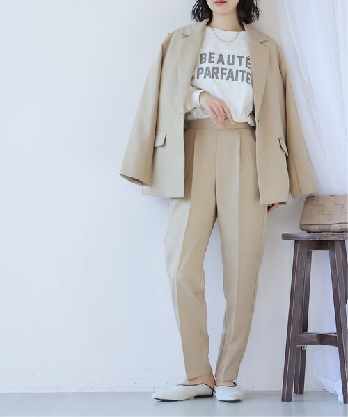 frames RAY CASSIN（フレームスレイカズン）の「ベーシックテーラードジャケット（テーラードジャケット・レディース・ブラック/ベージュ・FREE）」の14枚目の写真