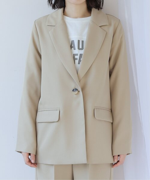 frames RAY CASSIN（フレームスレイカズン）の「ベーシックテーラードジャケット（テーラードジャケット・レディース・ブラック/ベージュ・FREE）」の15枚目の写真