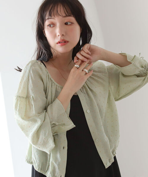 BeAMS DOT（ビームスドット）の「【WEB限定】BeAMS DOT / ドット柄 2wayブラウス（シャツ/ブラウス・レディース・ケリー/イエロー系その他4・FREE）」の3枚目の写真