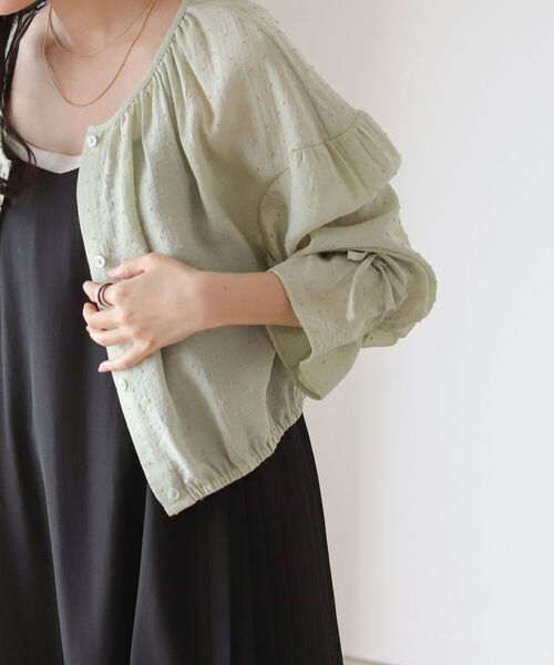 BeAMS DOT（ビームスドット）の「【WEB限定】BeAMS DOT / ドット柄 2wayブラウス（シャツ/ブラウス・レディース・ケリー/イエロー系その他4・FREE）」の6枚目の写真