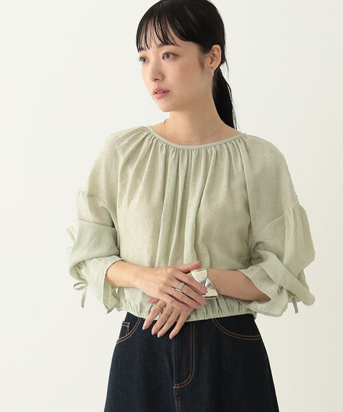 BeAMS DOT（ビームスドット）の「【WEB限定】BeAMS DOT / ドット柄 2wayブラウス（シャツ/ブラウス・レディース・ケリー/イエロー系その他4・FREE）」の11枚目の写真