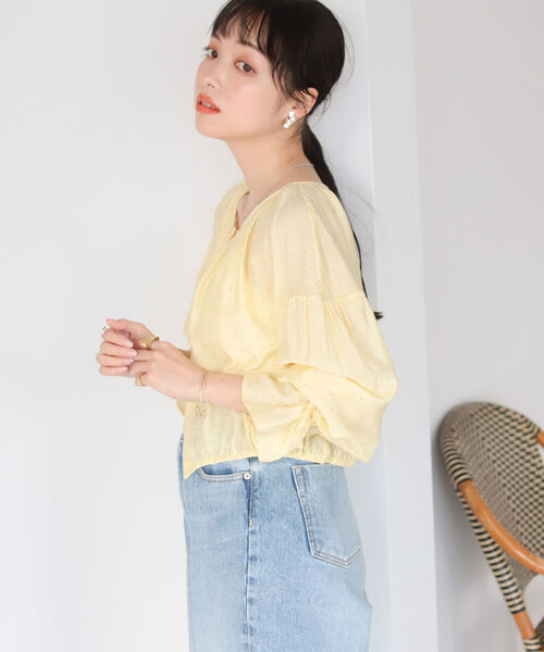 BeAMS DOT（ビームスドット）の「【WEB限定】BeAMS DOT / ドット柄 2wayブラウス（シャツ/ブラウス・レディース・ケリー/イエロー系その他4・FREE）」の14枚目の写真