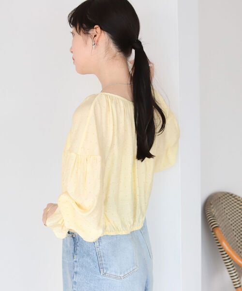 BeAMS DOT（ビームスドット）の「【WEB限定】BeAMS DOT / ドット柄 2wayブラウス（シャツ/ブラウス・レディース・ケリー/イエロー系その他4・FREE）」の15枚目の写真