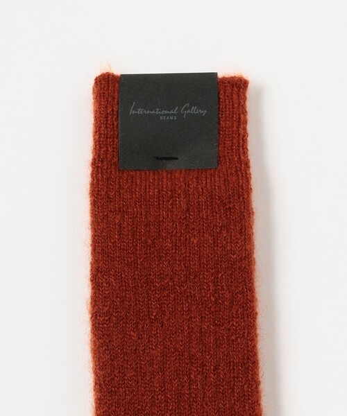 International Gallery BEAMS（インターナショナルギャラリービームス）の「モヘヤソックス（ソックス/靴下・メンズ・ブラック系その他2/ブルー系その他4/ホワイト系その他2/コーラル/レッド/ブラック/サックスブルー/ホワイト/ブラウン系その他/イエロー/ピンク/パープル/グリーン・ONE SIZE）」の16枚目の写真