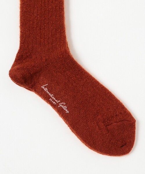 International Gallery BEAMS（インターナショナルギャラリービームス）の「モヘヤソックス（ソックス/靴下・メンズ・ブラック系その他2/ブルー系その他4/ホワイト系その他2/コーラル/レッド/ブラック/サックスブルー/ホワイト/ブラウン系その他/イエロー/ピンク/パープル/グリーン・ONE SIZE）」の17枚目の写真