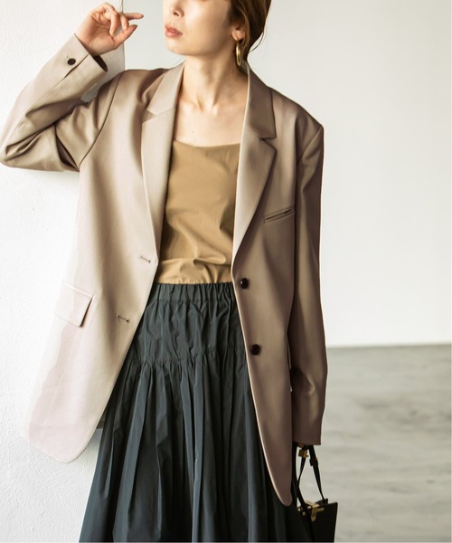 Span テーラードジャケット 2bロングテーラードジャケット テーラードジャケット Noble ノーブル のファッション