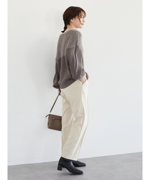 Petit fleur（プチフルール）の「・Petit Fleur シャギーニットプルオーバー＊（ニット/セーター・レディース・ブルー/アイボリー/マスタード/グレイッシュベージュ・FREE）」の17枚目の写真