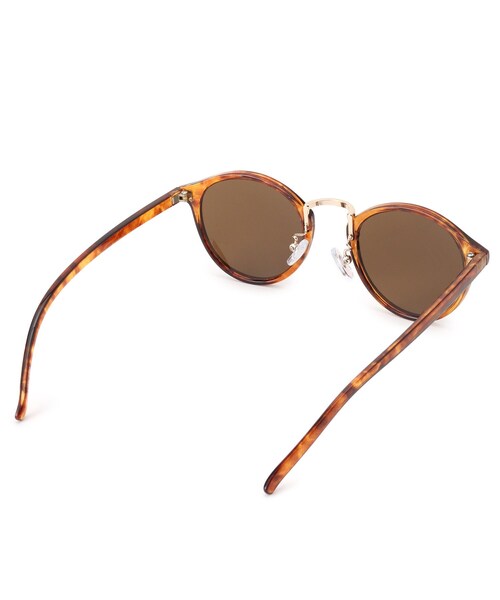 BASECONTROL(ベースコントロール)の「◆サングラス ラウンド スリムフレーム(サングラス・メンズ・ブラック/ブラウン系・99)」の4枚目の写真