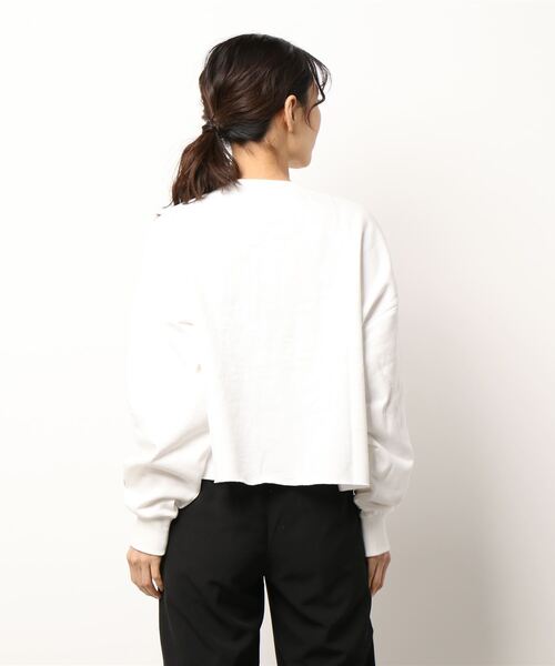 Lee（リー）の「【Lee】クロップスウェット（スウェット・レディース・ホワイト・M/L）」の2枚目の写真