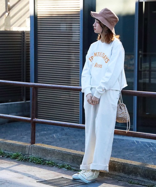 Lee（リー）の「【Lee】クロップスウェット（スウェット・レディース・ホワイト・M/L）」の5枚目の写真