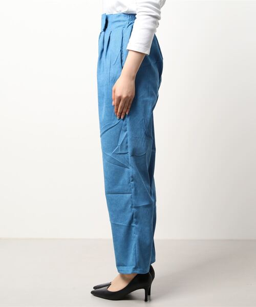 FREE STYLISTS（フリー スタイリスト）の「美脚魅せ　ロングパンツ（その他パンツ・レディース・ブラック/ブルー・S/M/L/XL）」の3枚目の写真