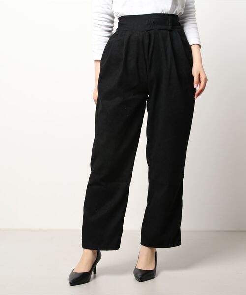 FREE STYLISTS（フリー スタイリスト）の「美脚魅せ　ロングパンツ（その他パンツ・レディース・ブラック/ブルー・S/M/L/XL）」の2枚目の写真