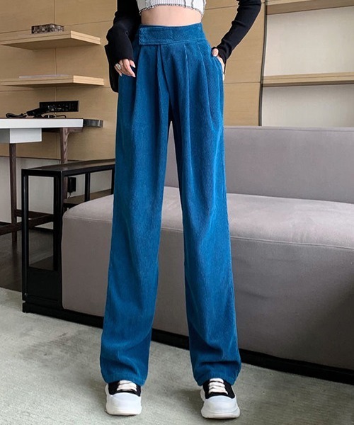 FREE STYLISTS（フリー スタイリスト）の「美脚魅せ　ロングパンツ（その他パンツ・レディース・ブラック/ブルー・S/M/L/XL）」の10枚目の写真