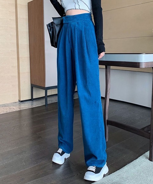 FREE STYLISTS（フリー スタイリスト）の「美脚魅せ　ロングパンツ（その他パンツ・レディース・ブラック/ブルー・S/M/L/XL）」の14枚目の写真