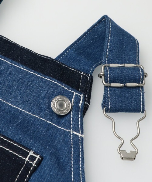 LB CLUB（エルビークラブ）の「ストレッチデニムサロペット（その他パンツ・キッズ・ネイビー/ブルー・80/90/120/110/100）」の6枚目の写真