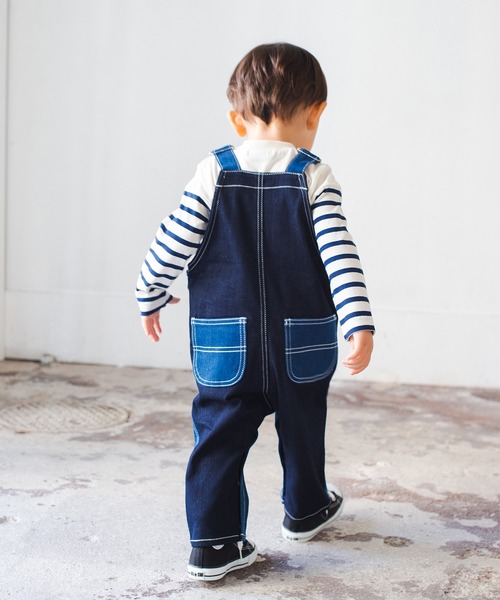 LB CLUB（エルビークラブ）の「ストレッチデニムサロペット（その他パンツ・キッズ・ネイビー/ブルー・80/90/120/110/100）」の14枚目の写真