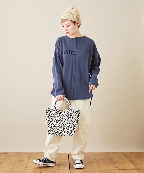 CUBE SUGAR（キューブシュガー）の「ヒョウ柄 キャンバス トートバッグ