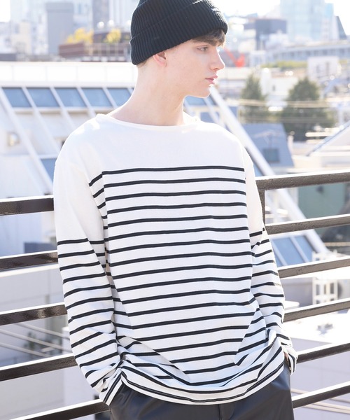 ８(eight)（エイト）の「ボーダーロンT（Tシャツ/カットソー・メンズ・ブラック/レッド/ブルー/グリーン/その他1/その他2・MEDIUM/LARGE）」の12枚目の写真