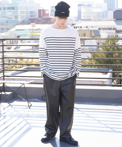 ８(eight)（エイト）の「ボーダーロンT（Tシャツ/カットソー・メンズ・ブラック/レッド/ブルー/グリーン/その他1/その他2・MEDIUM/LARGE）」の15枚目の写真