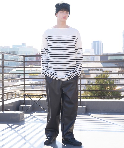 ８(eight)（エイト）の「ボーダーロンT（Tシャツ/カットソー・メンズ・ブラック/レッド/ブルー/グリーン/その他1/その他2・MEDIUM/LARGE）」の22枚目の写真