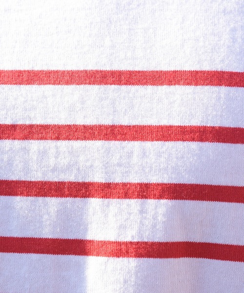 ８(eight)（エイト）の「ボーダーロンT（Tシャツ/カットソー・メンズ・ブラック/レッド/ブルー/グリーン/その他1/その他2・MEDIUM/LARGE）」の11枚目の写真