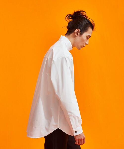 UNITED TOKYO（ユナイテッドトウキョウ）の「タイプライター ハイネックSH（シャツ/ブラウス・メンズ・ブラック/ホワイト・1/2/3）」の6枚目の写真