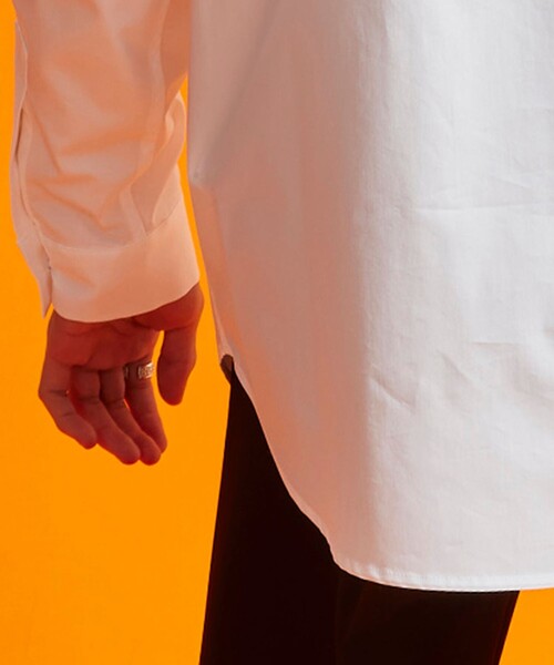 UNITED TOKYO（ユナイテッドトウキョウ）の「タイプライター ハイネックSH（シャツ/ブラウス・メンズ・ブラック/ホワイト・1/2/3）」の4枚目の写真