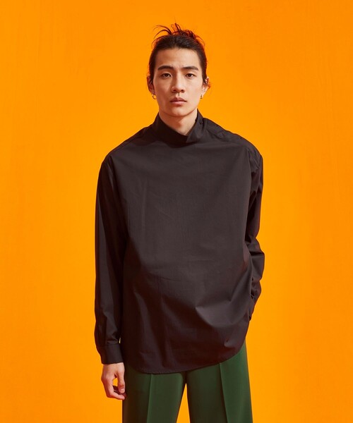 UNITED TOKYO（ユナイテッドトウキョウ）の「タイプライター ハイネックSH（シャツ/ブラウス・メンズ・ブラック/ホワイト・1/2/3）」の13枚目の写真