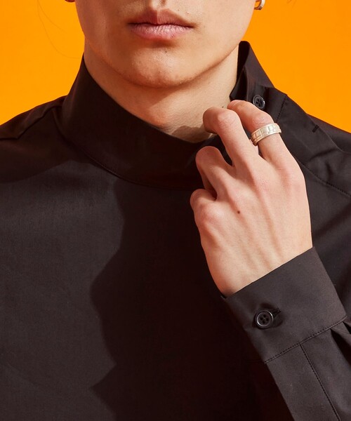 UNITED TOKYO（ユナイテッドトウキョウ）の「タイプライター ハイネックSH（シャツ/ブラウス・メンズ・ブラック/ホワイト・1/2/3）」の9枚目の写真