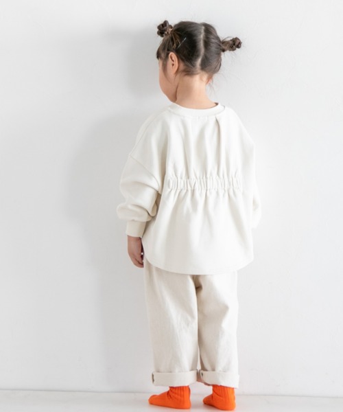 LOWRYS FARM（ローリーズファーム）の「バックギャザ－プルオーバーＬＳ　263133（スウェット・キッズ・アイボリー/ネイビー/イエロー・130cm/140cm/150cm/120cm/110cm）」の10枚目の写真