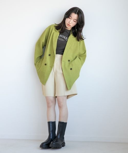 LOWRYS FARM（ローリーズファーム）の「ロゴプリントＴシャツ　267764（Tシャツ/カットソー・レディース・アイボリー/オフホワイト/チャコールグレー/グリーン・FREE）」の9枚目の写真