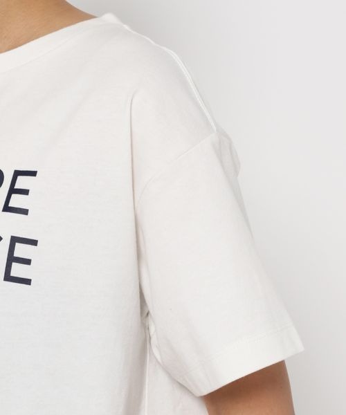 LOWRYS FARM（ローリーズファーム）の「ロゴプリントＴシャツ　267764（Tシャツ/カットソー・レディース・アイボリー/オフホワイト/チャコールグレー/グリーン・FREE）」の15枚目の写真