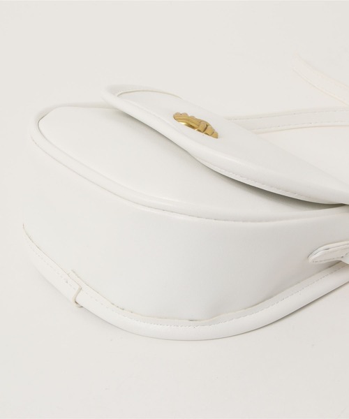 CORNERS（コーナーズ）の「レトロハーフムーンショルダーバッグ（ショルダーバッグ・レディース・ホワイト/ブラック/グリーン・FREE）」の9枚目の写真