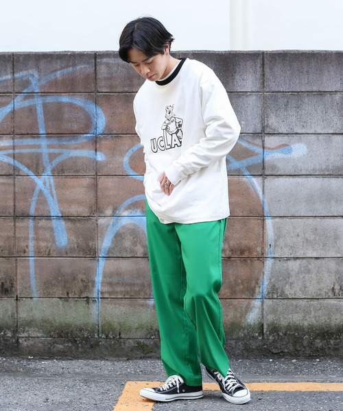 SENSE OF PLACE by URBAN RESEARCH（センスオブプレイスバイアーバンリサーチ）の「『セットアップ対応』ドレープストレートパンツ（その他パンツ・メンズ・ネイビー/ライトベージュ/ブラック/グリーン・MEDIUM/LARGE）」の16枚目の写真