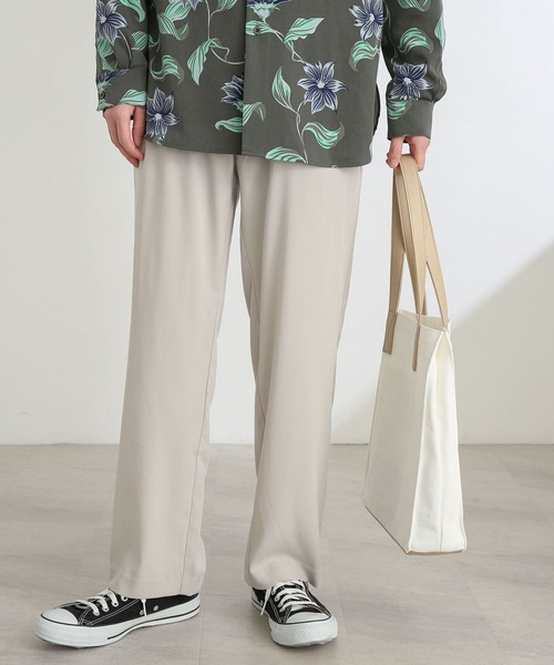 SENSE OF PLACE by URBAN RESEARCH（センスオブプレイスバイアーバンリサーチ）の「『セットアップ対応』ドレープストレートパンツ（その他パンツ・メンズ・ネイビー/ライトベージュ/ブラック/グリーン・MEDIUM/LARGE）」の20枚目の写真